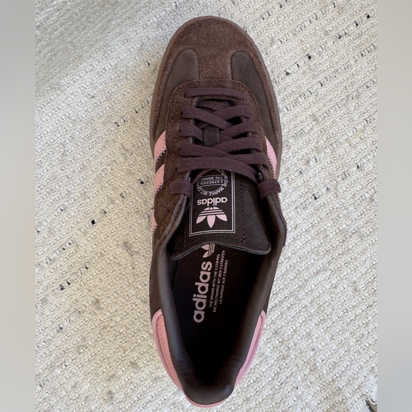 NWT Adidas Sambae Platform Sneakers Brown Pink Mauve JI2744 Size 7.5 Coquette - Picture 9 of 12